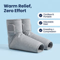 Heated foot and ankle massager with adjustable wrap