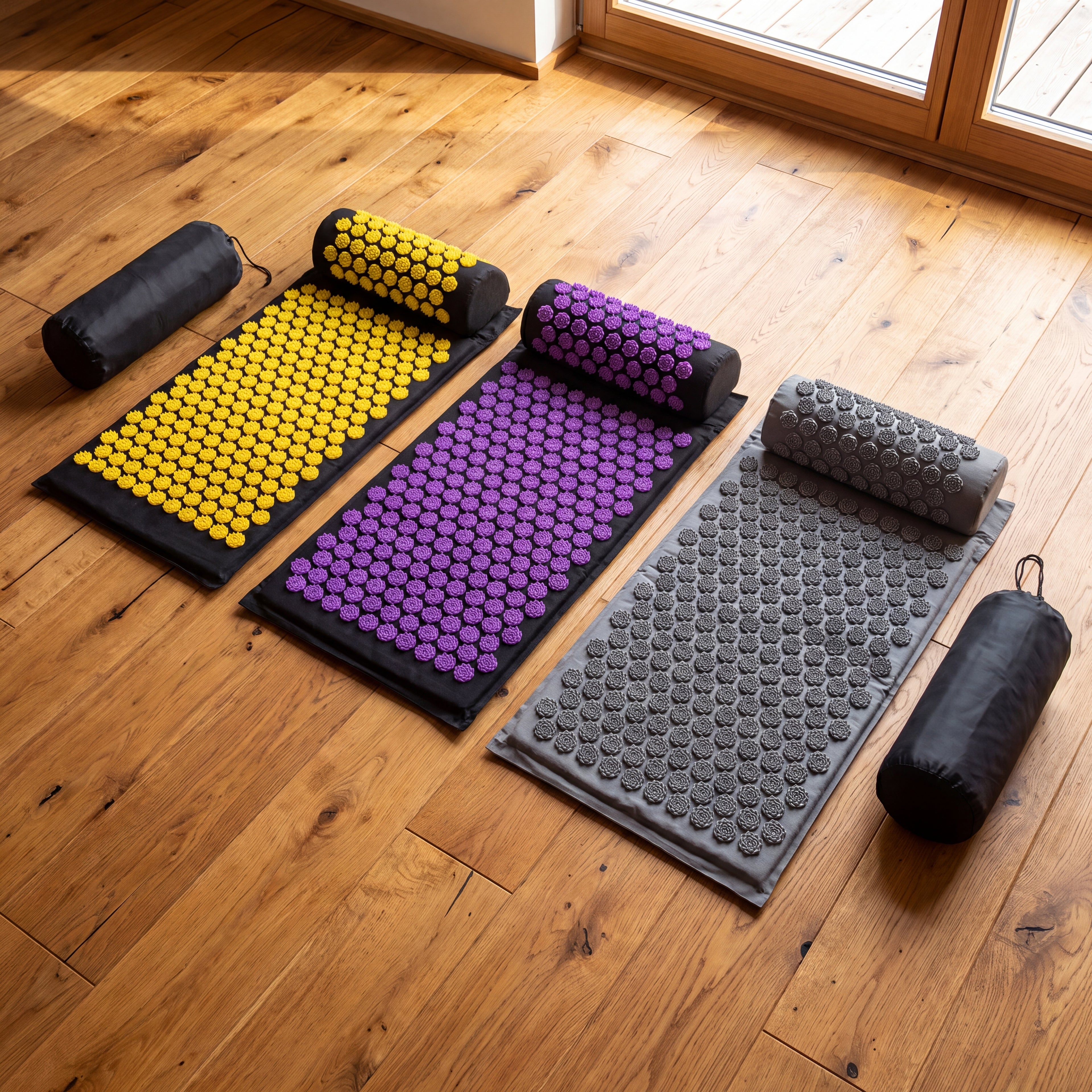 Acupressure Mat and Pillow Set for Back & Neck Pain Relief