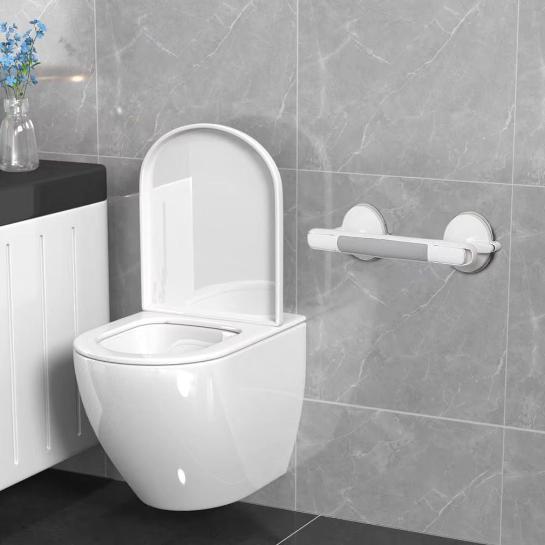 Suction Shower Grab Bar - Anti-Slip Bathroom Balance Bar for Seniors & Handicap Support