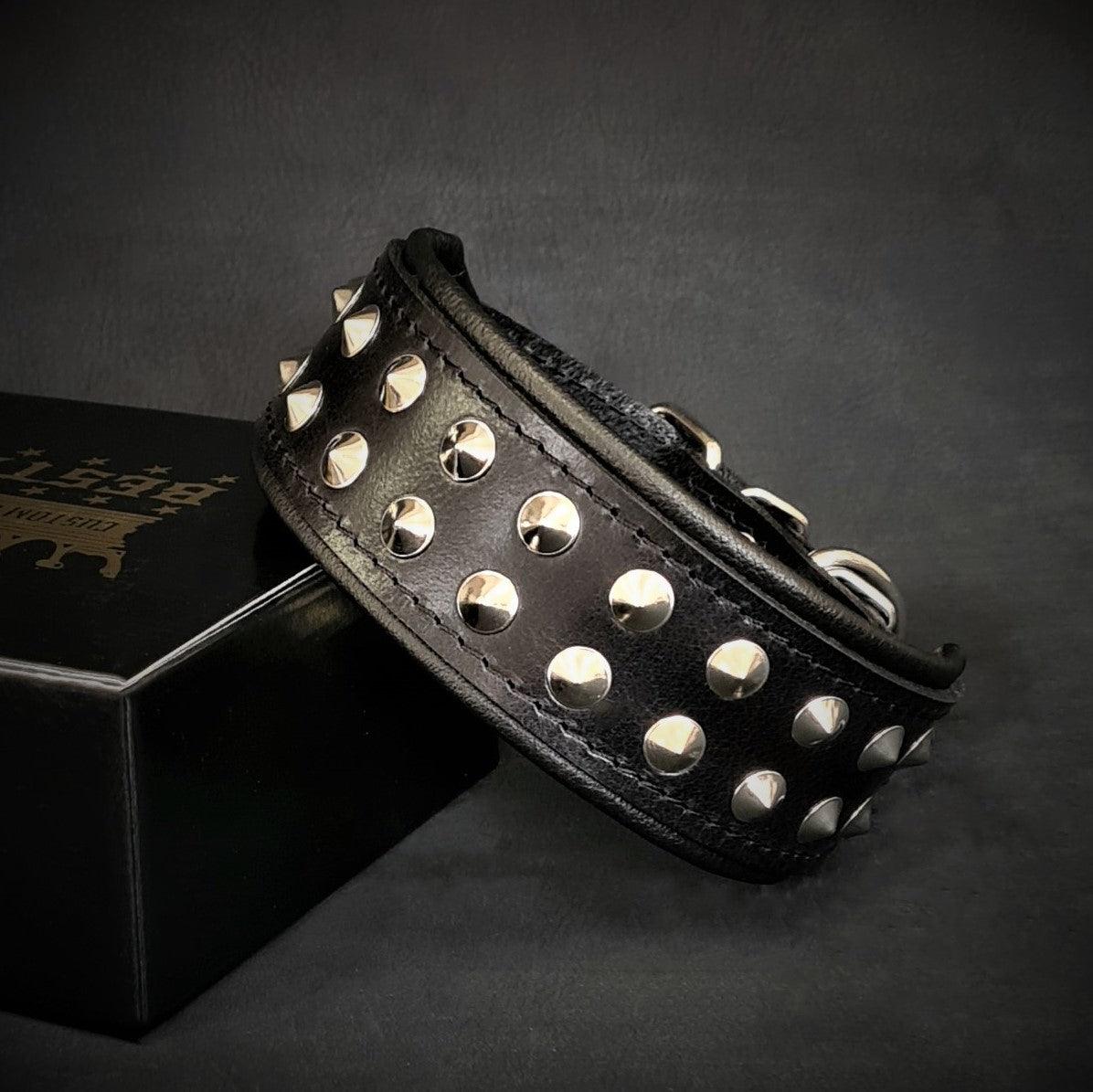 Bestia Boston Studded Leather Dog Collar – alternate view 6