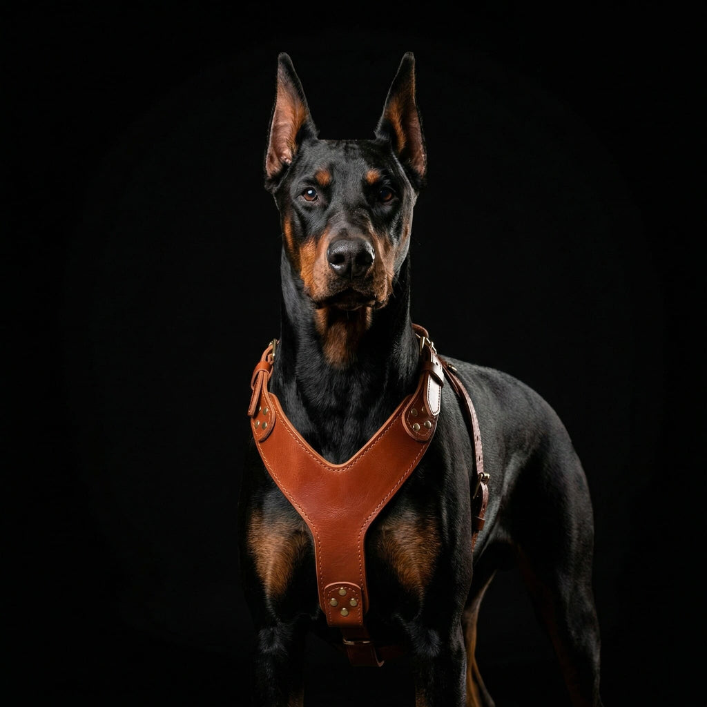 Bestia Style Leather Dog Harness – Brown – alternate view 2