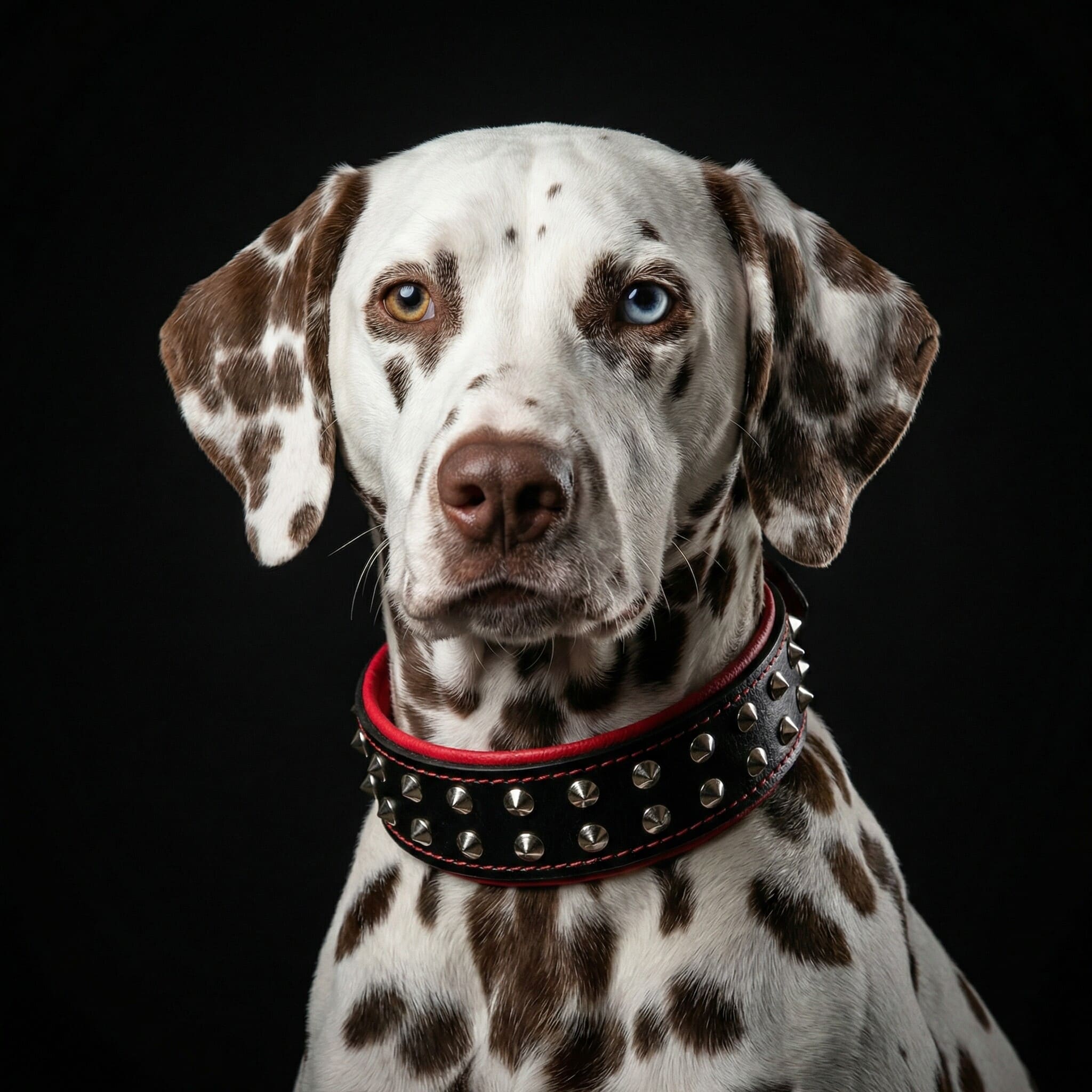 Bestia Boston Studded Leather Dog Collar – alternate view 3