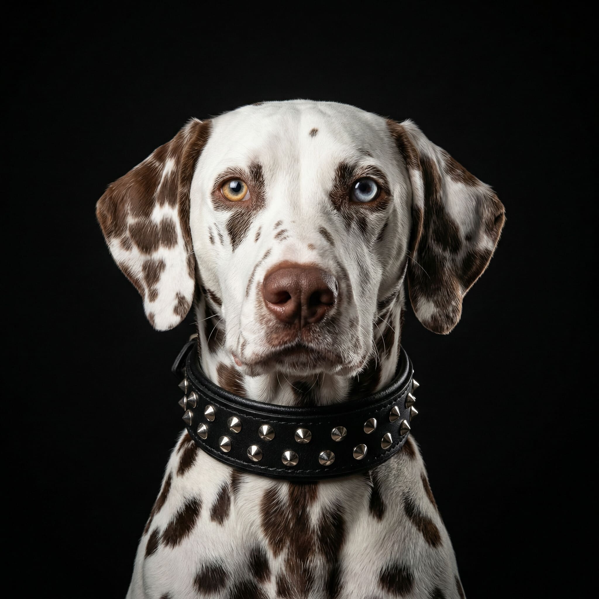 Bestia Boston Studded Leather Dog Collar – alternate view 4
